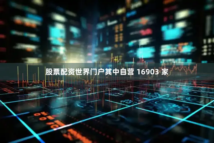 股票配资世界门户其中自营 16903 家
